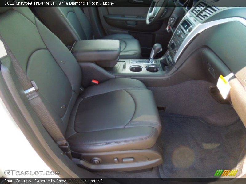 White Diamond Tricoat / Ebony 2012 Chevrolet Traverse LT