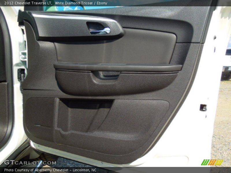 White Diamond Tricoat / Ebony 2012 Chevrolet Traverse LT