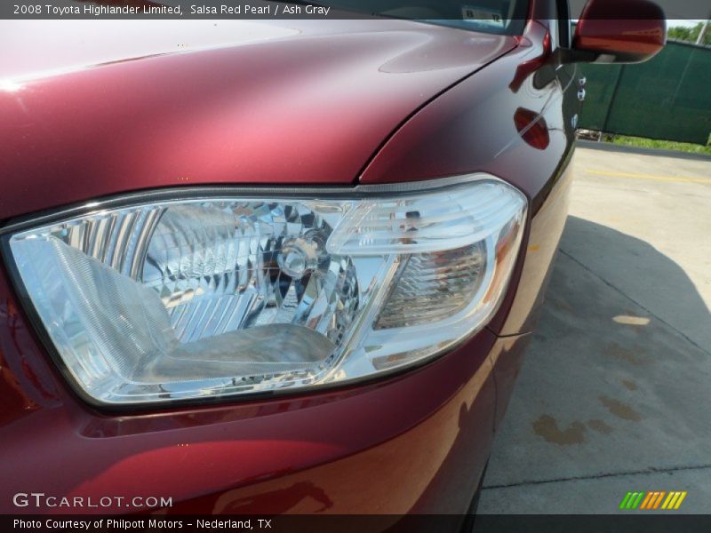 Salsa Red Pearl / Ash Gray 2008 Toyota Highlander Limited