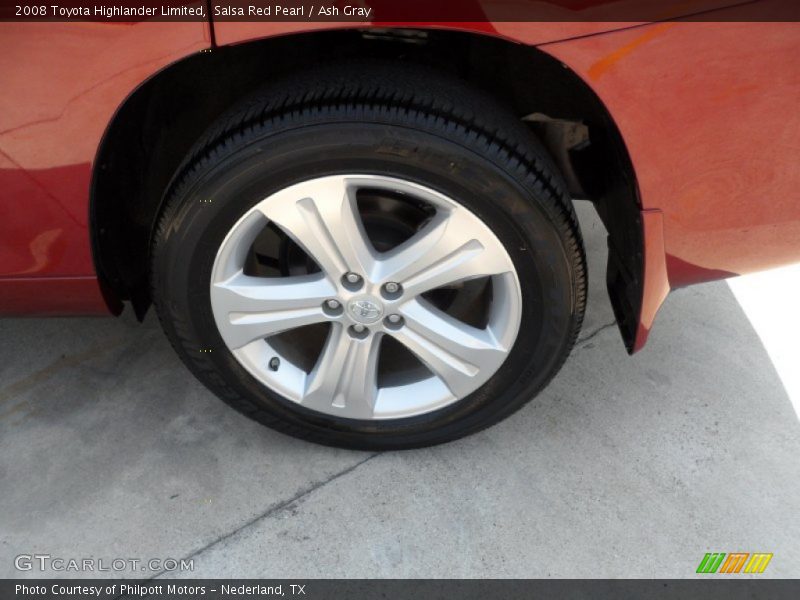 Salsa Red Pearl / Ash Gray 2008 Toyota Highlander Limited