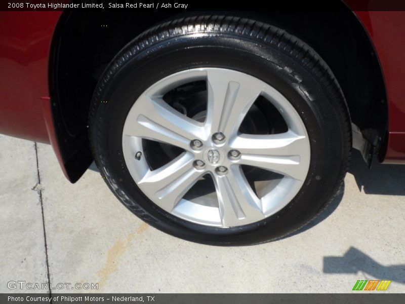 Salsa Red Pearl / Ash Gray 2008 Toyota Highlander Limited
