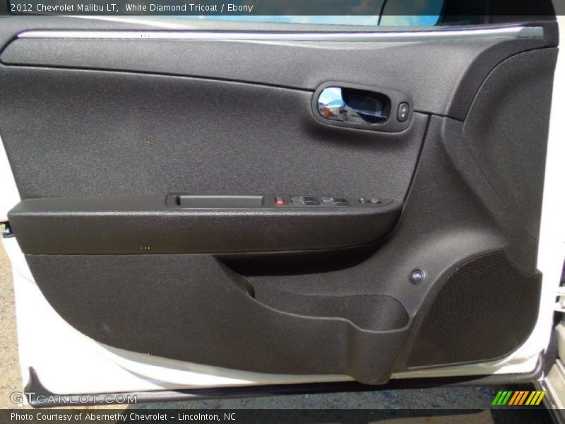 White Diamond Tricoat / Ebony 2012 Chevrolet Malibu LT