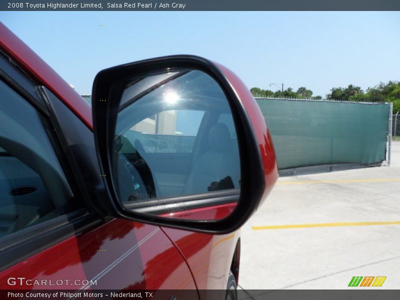 Salsa Red Pearl / Ash Gray 2008 Toyota Highlander Limited
