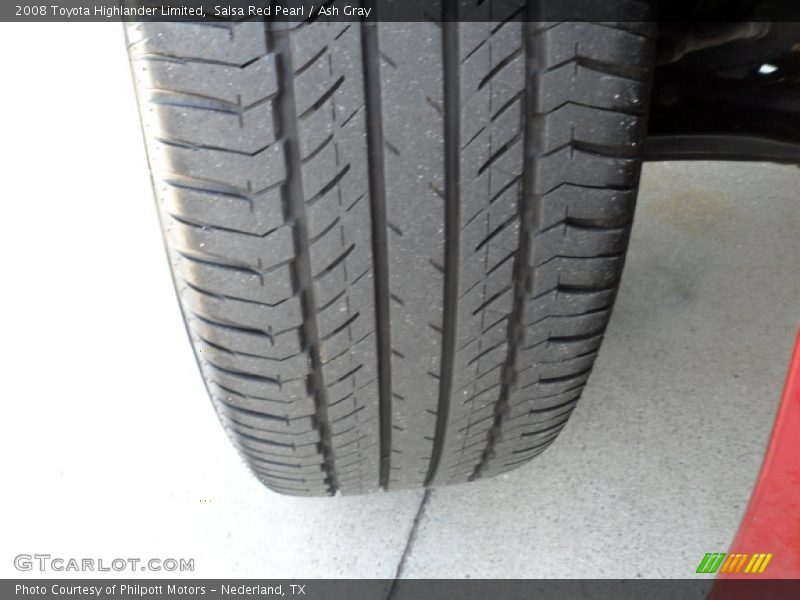 Salsa Red Pearl / Ash Gray 2008 Toyota Highlander Limited