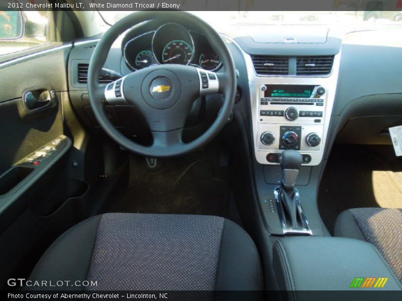 White Diamond Tricoat / Ebony 2012 Chevrolet Malibu LT