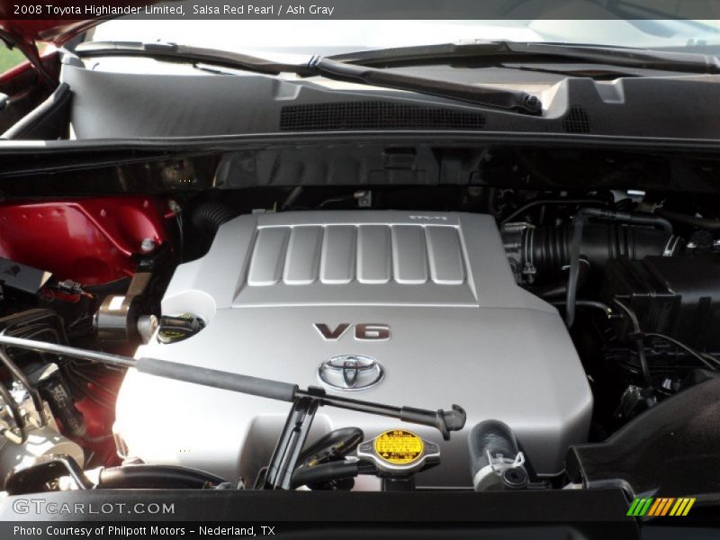 Salsa Red Pearl / Ash Gray 2008 Toyota Highlander Limited