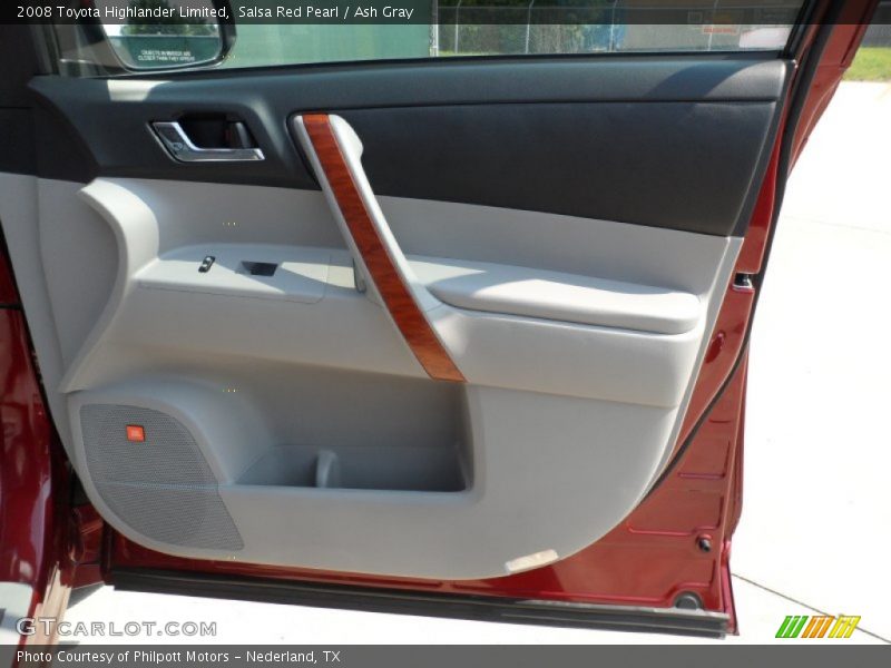 Salsa Red Pearl / Ash Gray 2008 Toyota Highlander Limited