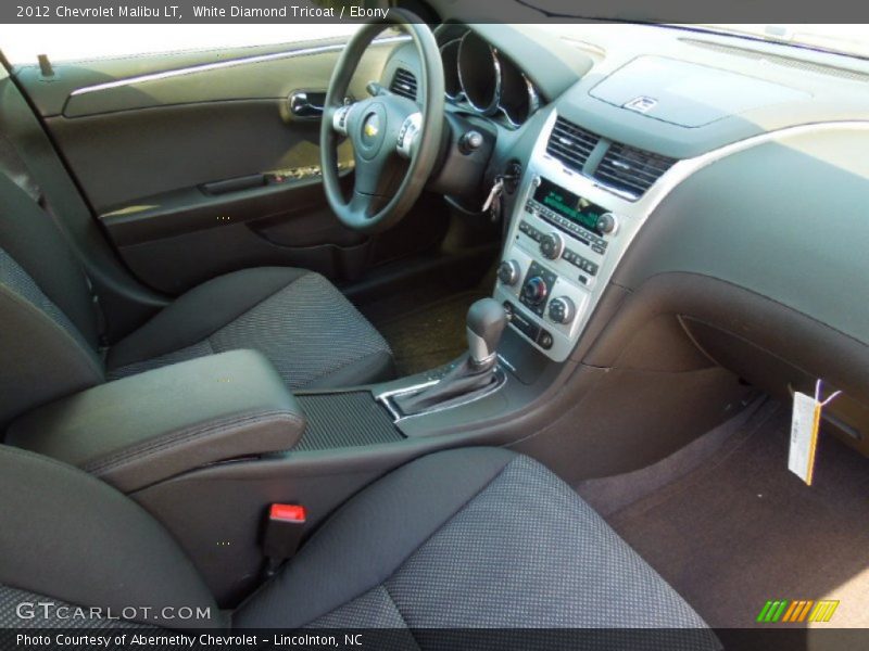 White Diamond Tricoat / Ebony 2012 Chevrolet Malibu LT