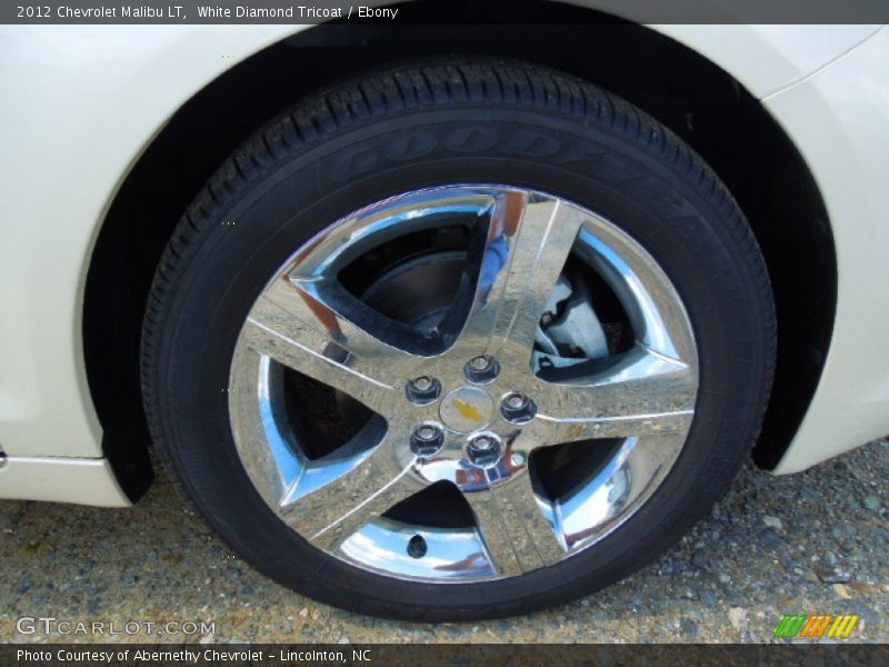 White Diamond Tricoat / Ebony 2012 Chevrolet Malibu LT