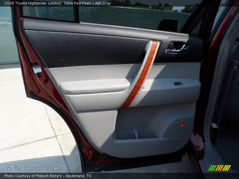 Salsa Red Pearl / Ash Gray 2008 Toyota Highlander Limited
