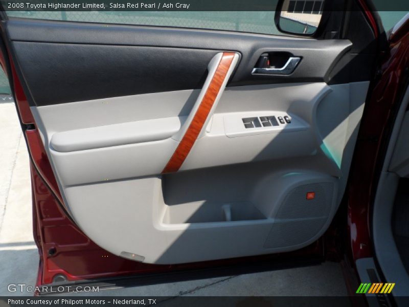 Salsa Red Pearl / Ash Gray 2008 Toyota Highlander Limited