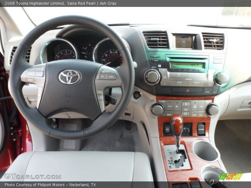 Salsa Red Pearl / Ash Gray 2008 Toyota Highlander Limited