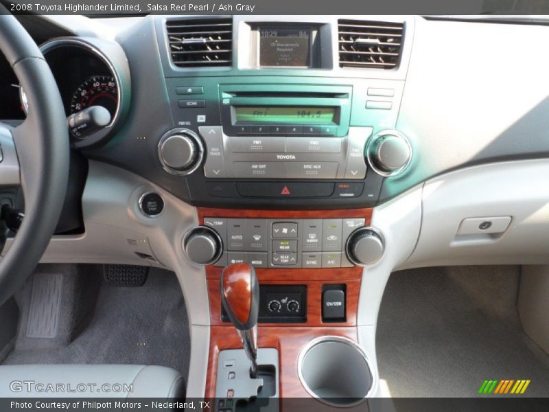 Salsa Red Pearl / Ash Gray 2008 Toyota Highlander Limited