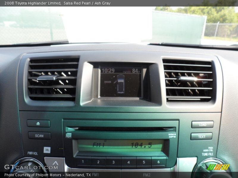 Salsa Red Pearl / Ash Gray 2008 Toyota Highlander Limited