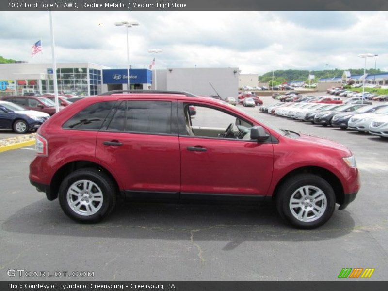 Redfire Metallic / Medium Light Stone 2007 Ford Edge SE AWD