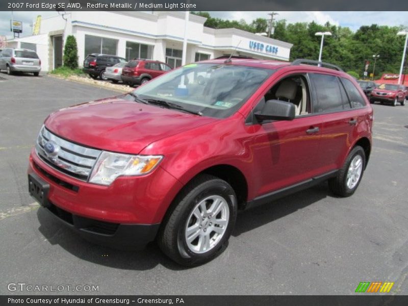 Redfire Metallic / Medium Light Stone 2007 Ford Edge SE AWD