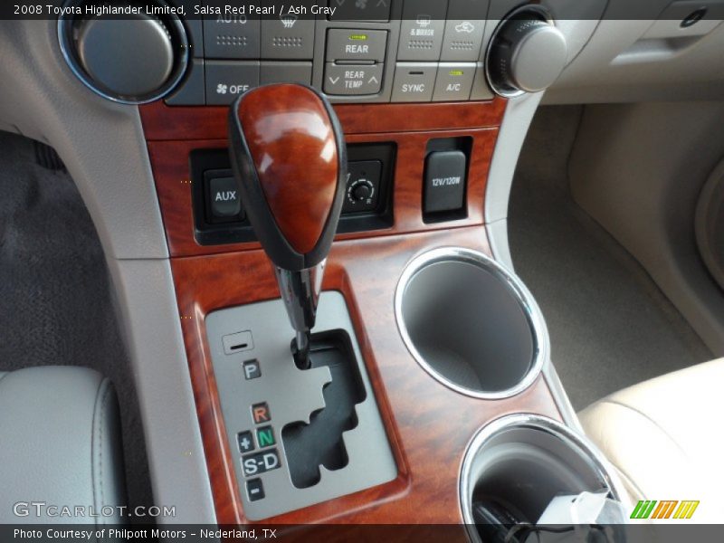 Salsa Red Pearl / Ash Gray 2008 Toyota Highlander Limited