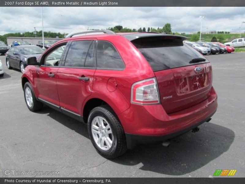 Redfire Metallic / Medium Light Stone 2007 Ford Edge SE AWD