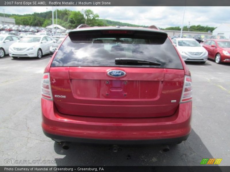 Redfire Metallic / Medium Light Stone 2007 Ford Edge SE AWD