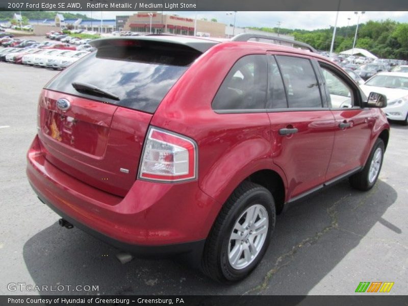 Redfire Metallic / Medium Light Stone 2007 Ford Edge SE AWD