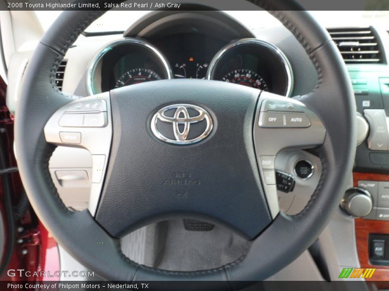 Salsa Red Pearl / Ash Gray 2008 Toyota Highlander Limited
