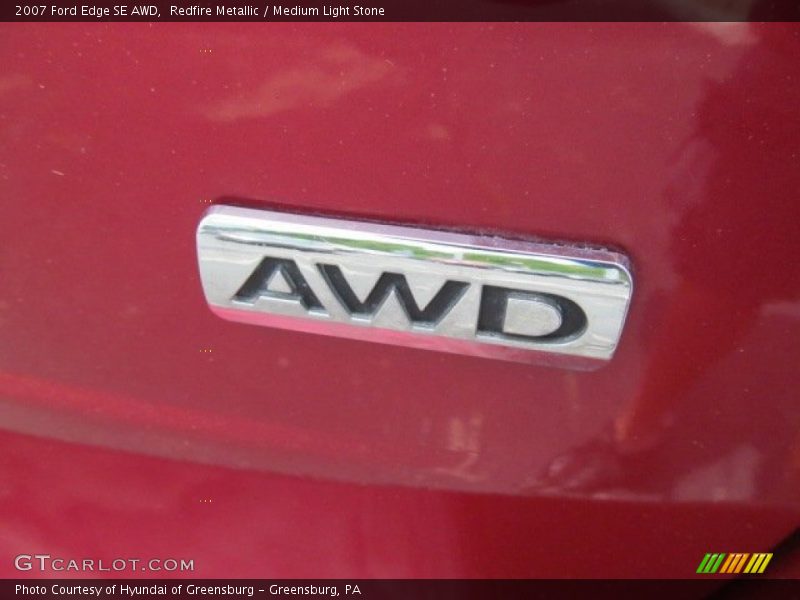Redfire Metallic / Medium Light Stone 2007 Ford Edge SE AWD