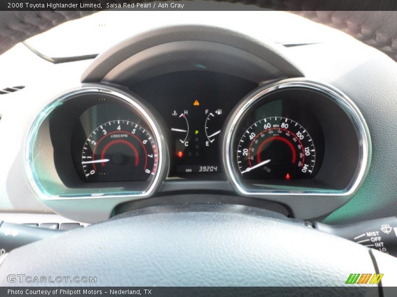 Salsa Red Pearl / Ash Gray 2008 Toyota Highlander Limited