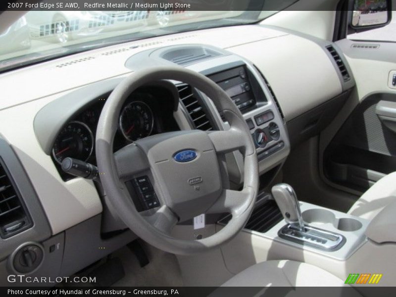 Redfire Metallic / Medium Light Stone 2007 Ford Edge SE AWD
