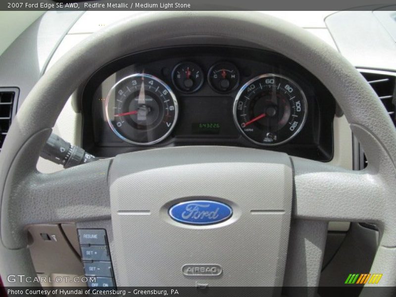 Redfire Metallic / Medium Light Stone 2007 Ford Edge SE AWD
