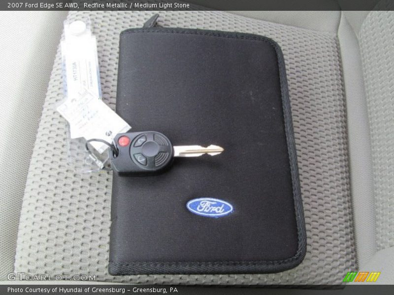 Redfire Metallic / Medium Light Stone 2007 Ford Edge SE AWD