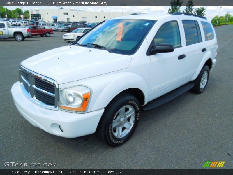 Bright White / Medium Slate Gray 2004 Dodge Durango SLT