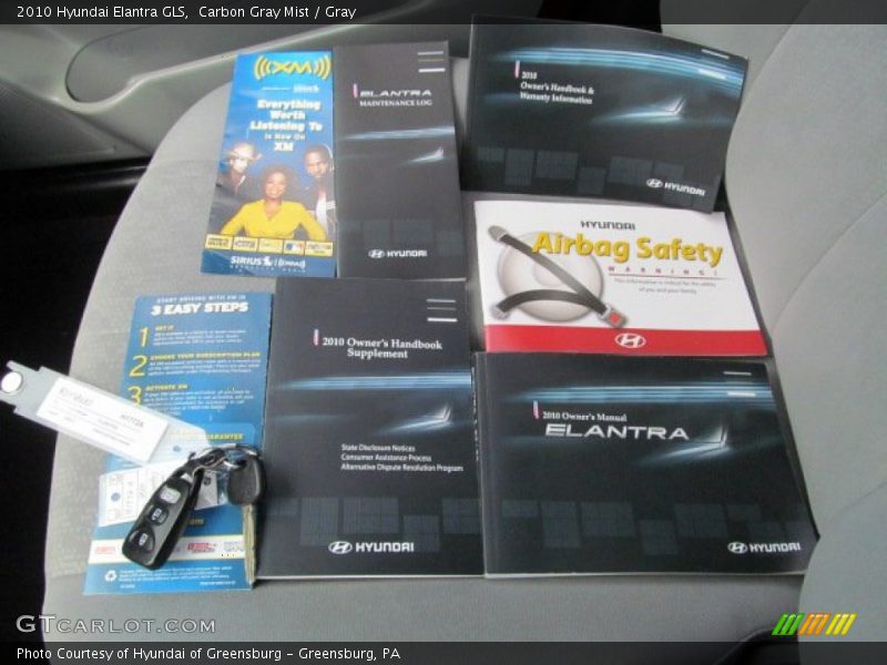 Carbon Gray Mist / Gray 2010 Hyundai Elantra GLS
