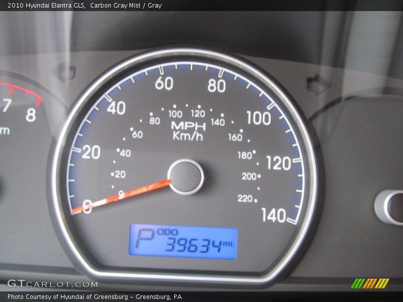 Carbon Gray Mist / Gray 2010 Hyundai Elantra GLS