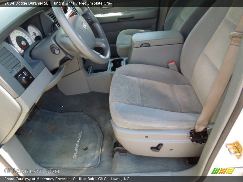 Bright White / Medium Slate Gray 2004 Dodge Durango SLT