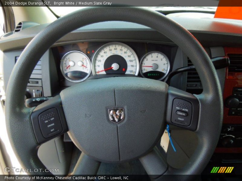 Bright White / Medium Slate Gray 2004 Dodge Durango SLT