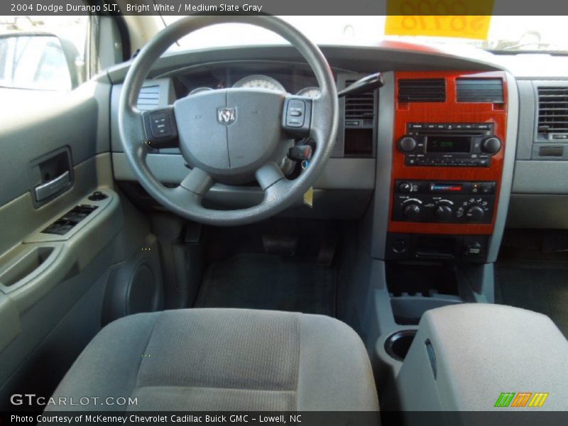 Bright White / Medium Slate Gray 2004 Dodge Durango SLT