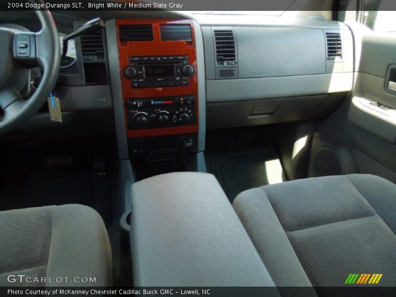 Bright White / Medium Slate Gray 2004 Dodge Durango SLT