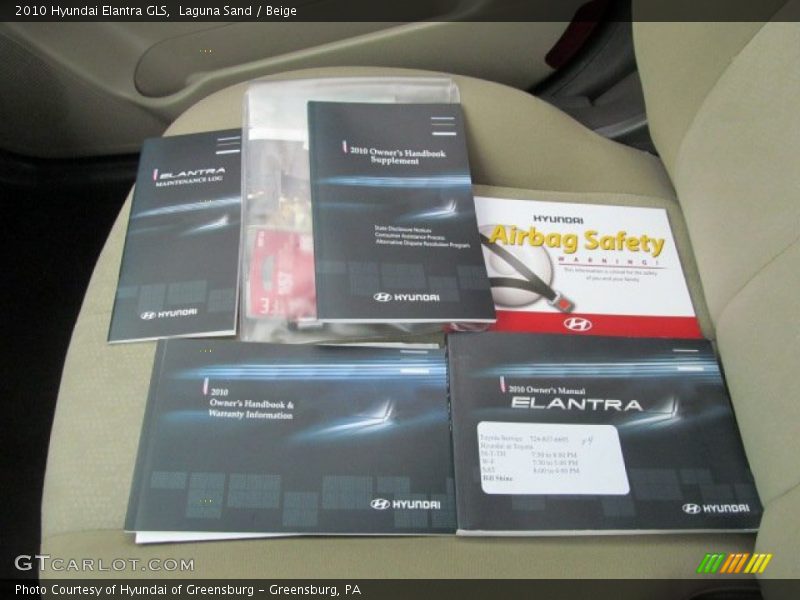 Laguna Sand / Beige 2010 Hyundai Elantra GLS