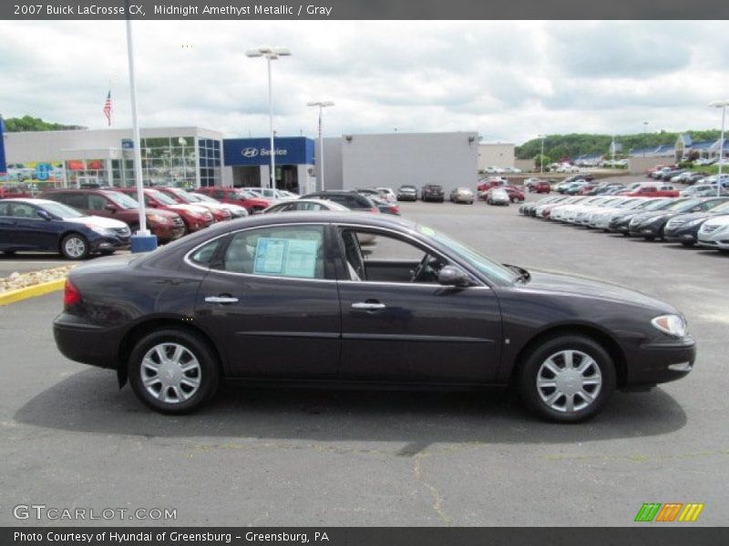 Midnight Amethyst Metallic / Gray 2007 Buick LaCrosse CX