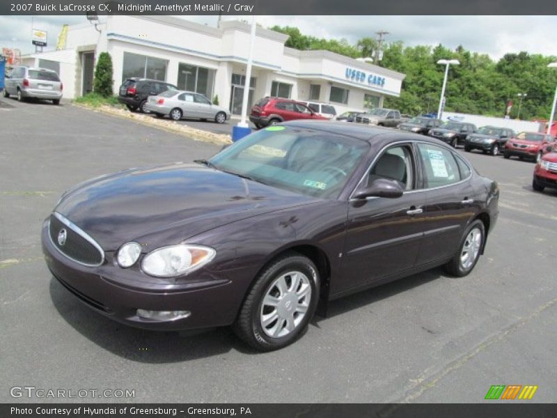 Midnight Amethyst Metallic / Gray 2007 Buick LaCrosse CX