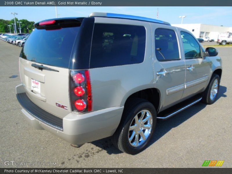 Gold Mist Metallic / Ebony 2008 GMC Yukon Denali AWD