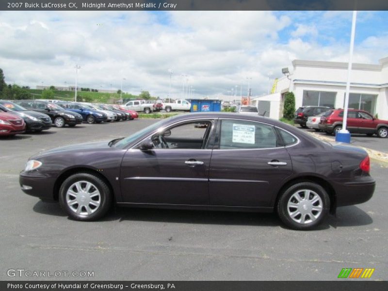 Midnight Amethyst Metallic / Gray 2007 Buick LaCrosse CX
