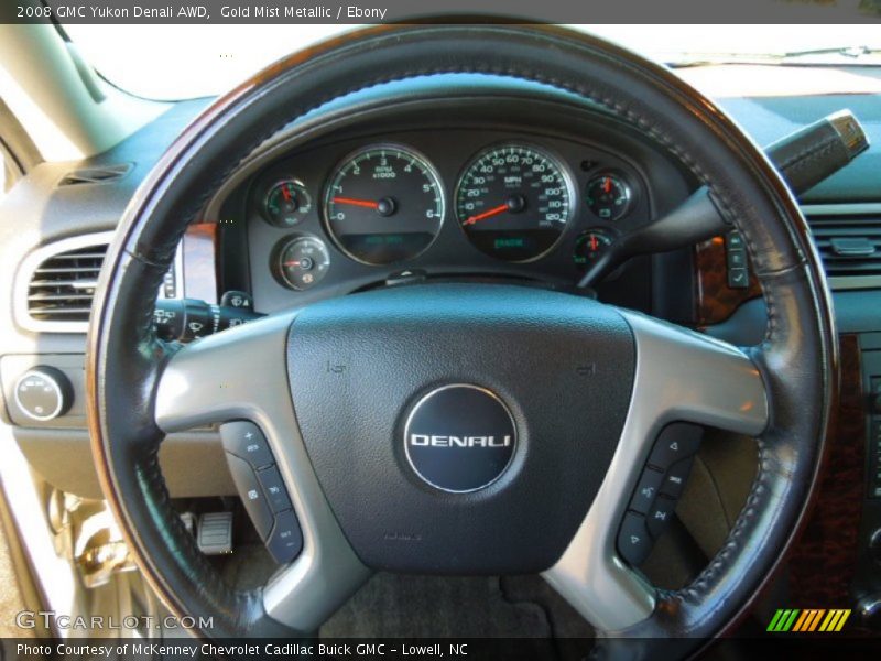 Gold Mist Metallic / Ebony 2008 GMC Yukon Denali AWD