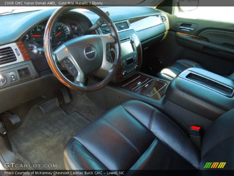 Gold Mist Metallic / Ebony 2008 GMC Yukon Denali AWD