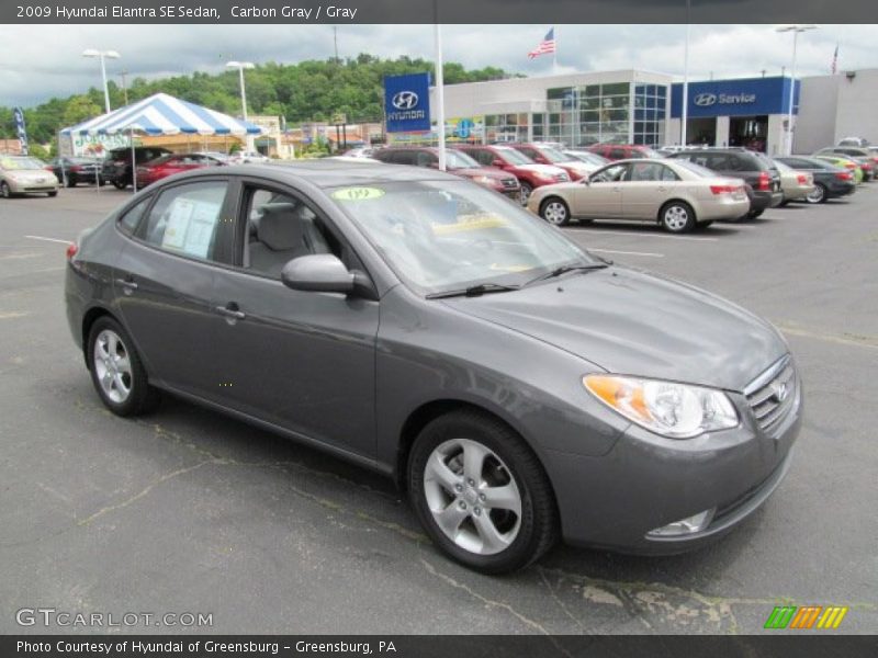 Carbon Gray / Gray 2009 Hyundai Elantra SE Sedan