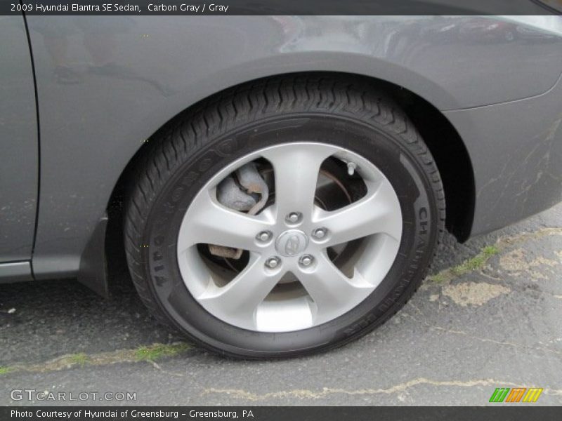 Carbon Gray / Gray 2009 Hyundai Elantra SE Sedan