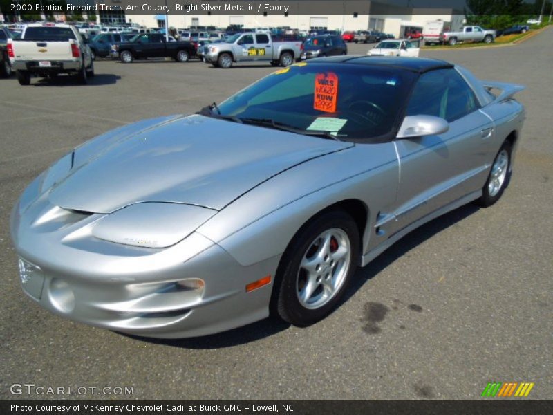 Bright Silver Metallic / Ebony 2000 Pontiac Firebird Trans Am Coupe