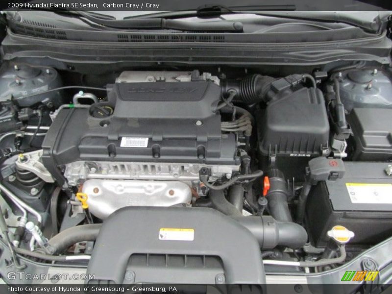Carbon Gray / Gray 2009 Hyundai Elantra SE Sedan
