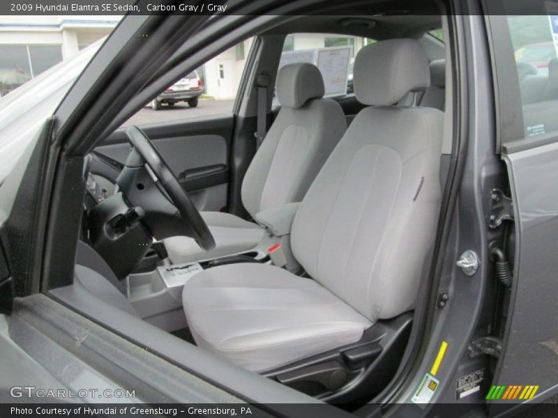 Carbon Gray / Gray 2009 Hyundai Elantra SE Sedan