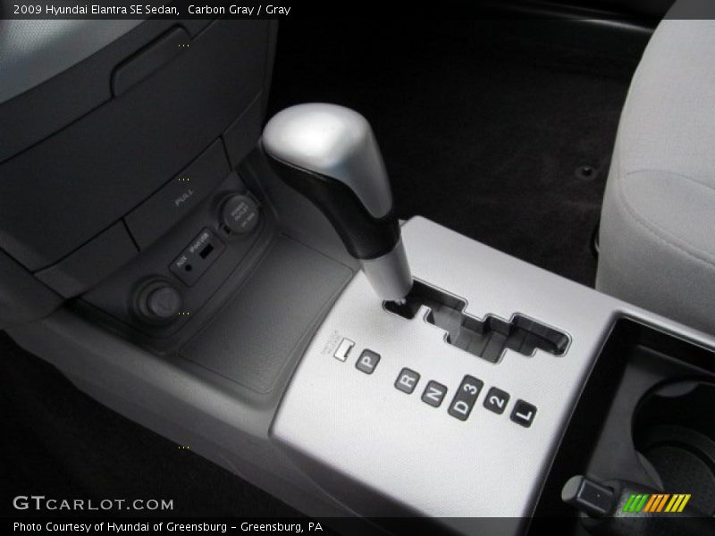 Carbon Gray / Gray 2009 Hyundai Elantra SE Sedan